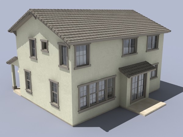house set 3d model - house sets 1-3-4 by monkeyodoom
