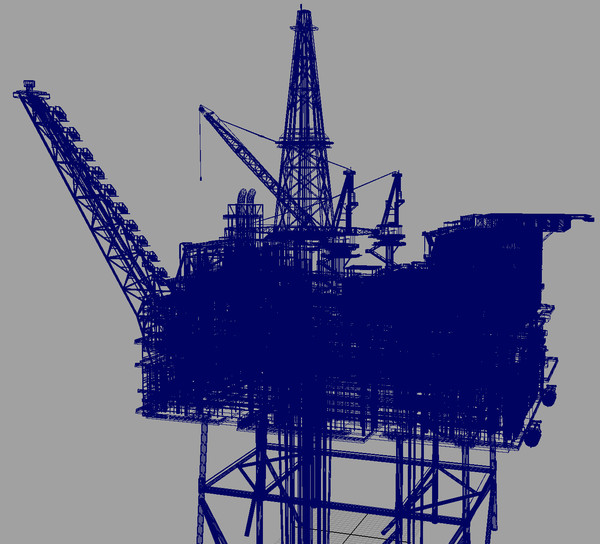 maya oil rig - OIL_Rig.obj.zip by DaleTurbo
