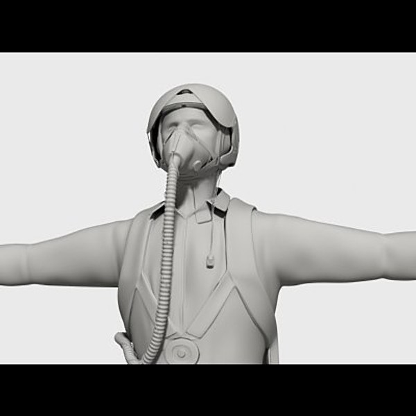 3d model mig pilot - MiG Pilot by luki82