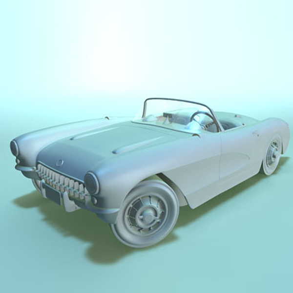 ChevroletCorvette57_OBJ/FBX/3DS