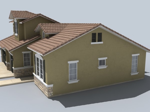 house set 3d model - house sets 1-3-4 by monkeyodoom