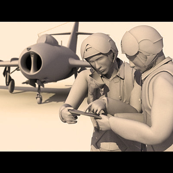 3d model mig pilot - MiG Pilot by luki82