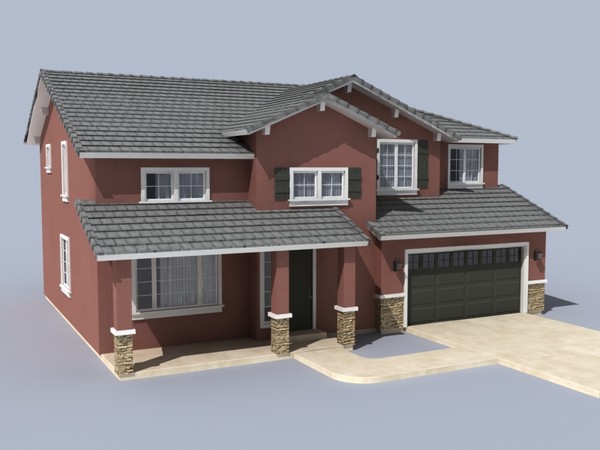 house set 3d model - house sets 1-3-4 by monkeyodoom