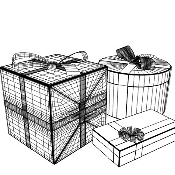 gift fbx/obj/3ds