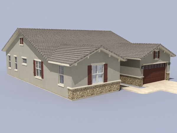house set 3d model - house sets 1-3-4 by monkeyodoom