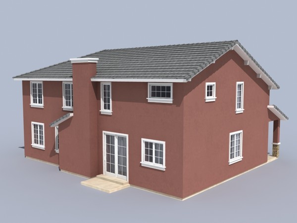 house set 3d model - house sets 1-3-4 by monkeyodoom
