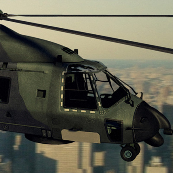 european helicopter nh90 3d model - NH90 helicopter (GER) by earth art