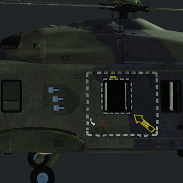 european helicopter nh90 3d model - NH90 helicopter (GER) by earth art