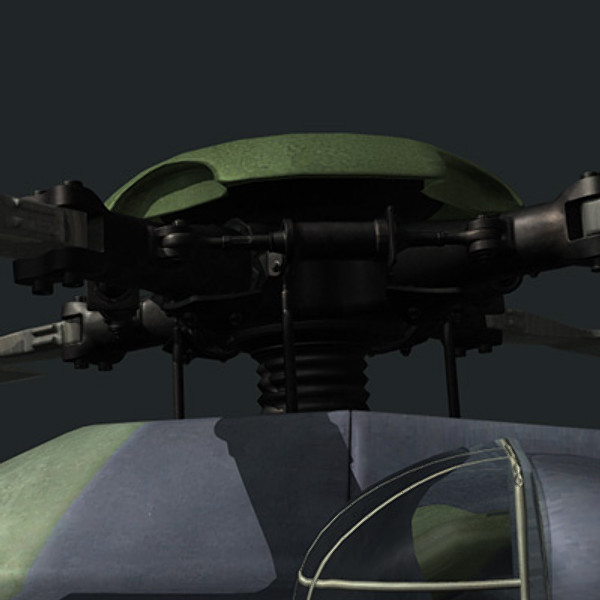 european helicopter nh90 3d model - NH90 helicopter (GER) by earth art