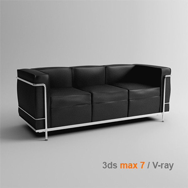lc2 3 seats 3D Models