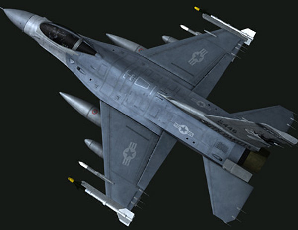 f-16 fighting falcon jet fighter 3d model - F16C Fighting Falcon by earth art