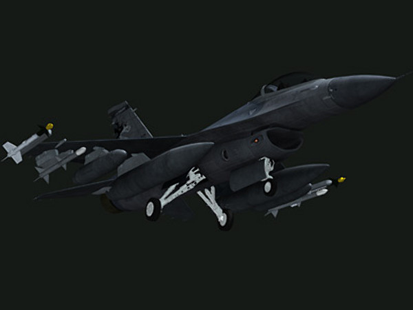 f-16 fighting falcon jet fighter 3d model - F16C Fighting Falcon by earth art