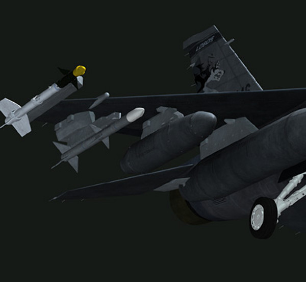 f-16 fighting falcon jet fighter 3d model - F16C Fighting Falcon by earth art