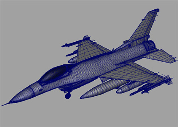 f-16 fighting falcon jet fighter 3d model - F16C Fighting Falcon by earth art