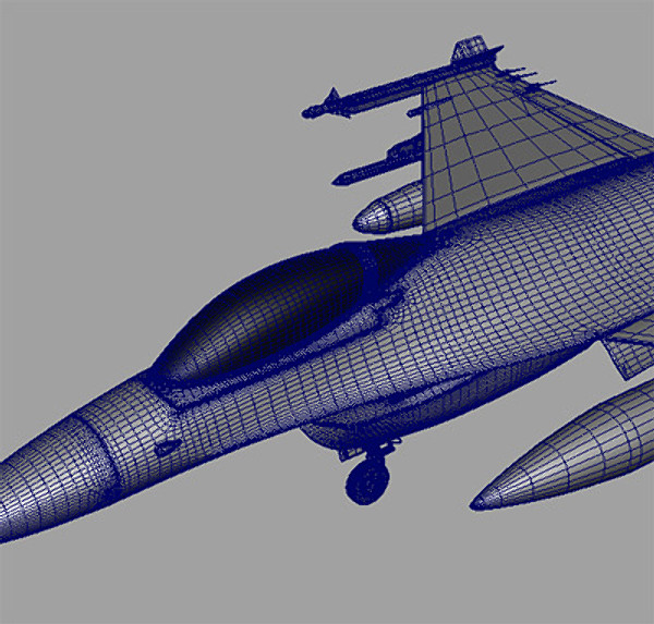 f-16 fighting falcon jet fighter 3d model - F16C Fighting Falcon by earth art