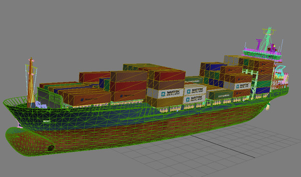 3d container ship - Container_ship.zip by vadikgg