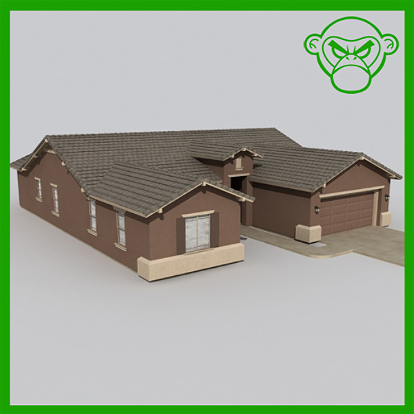 house set 3d model - house sets 1-3-4 by monkeyodoom