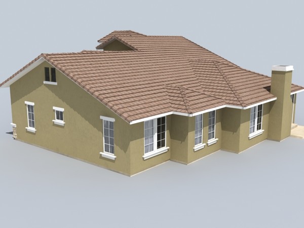 house set 3d model - house sets 1-3-4 by monkeyodoom