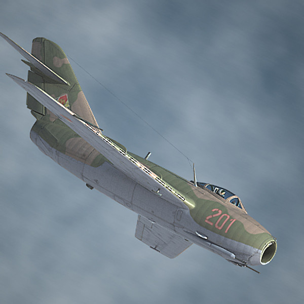 3d mig-15 cockpit pilot model - MiG-15 by luki82