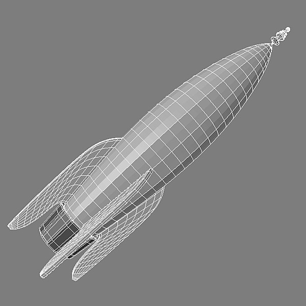 3d 3ds toy rocket - Toy Rocket by Hystoria
