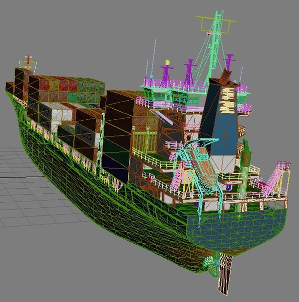 3d container ship - Container_ship.zip by vadikgg
