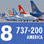 737 200 Collection. Eight American Airlines