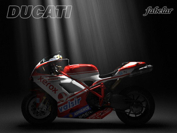 ducati 1198 3d model - Ducati Superbike 1198 by fabelar