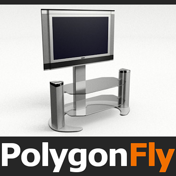 tv 04 3d 3ds - TV_04 by PolygonFly