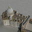 St. Peter Basilica in Rome (textured)