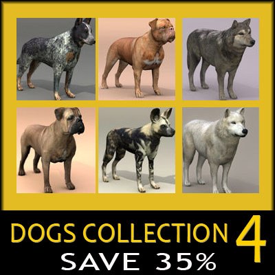 dog 4 3d model - Dog Collection (4) by Massimo Righi