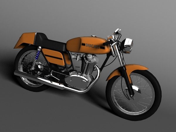3d model ducati 250 350 desmo - Ducati 250 350 Desmo 1971 by Gonzo_3d
