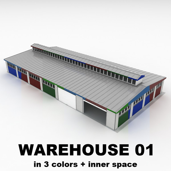 warehouse 01 3D Models