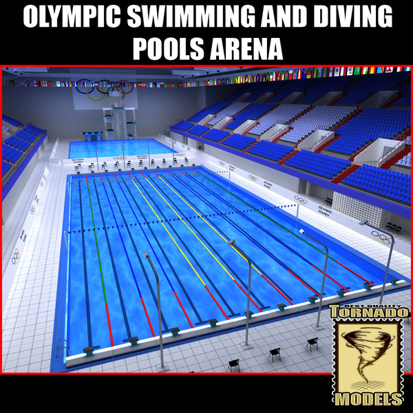 Diving and Swimming Olympic Pools Arena