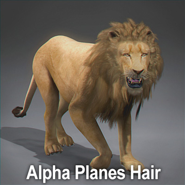 3ds max lion fur - Lion Animated by NONECG