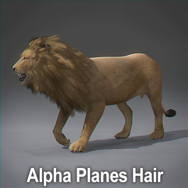 3ds max lion fur - Lion Animated by NONECG