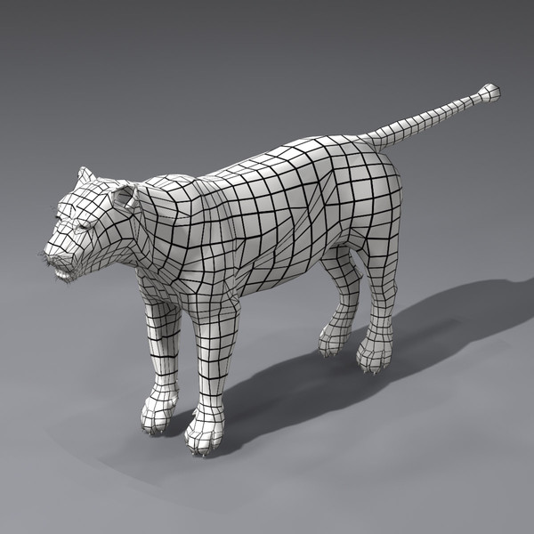 3ds max lion fur - Lion Animated by NONECG