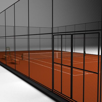 Tennis court clay 3D Models