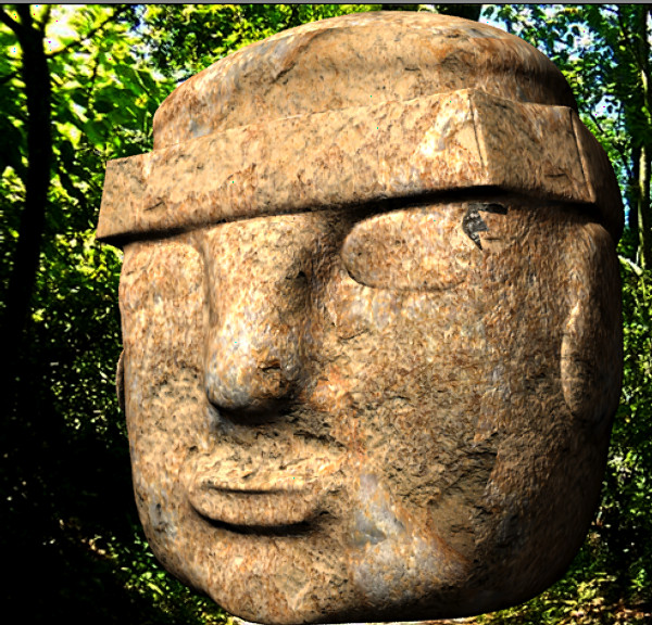 Olmeca Stone Head