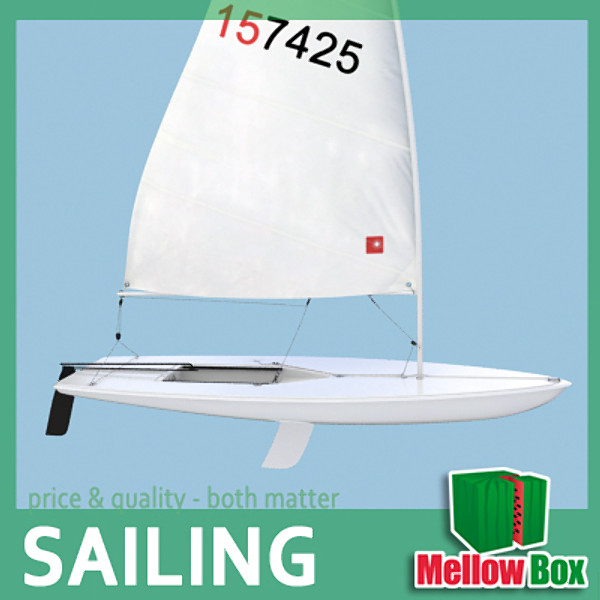 Laser sailing boat 3D Models