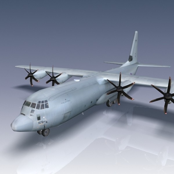 RAF C-130J Super Hercules C4 3D Models