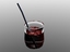 tumbler, icecubes and straw