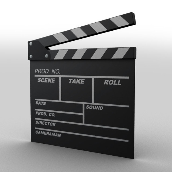 Film Clapper 3D Models