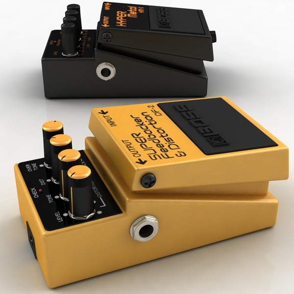 Guitar Effect Pedals 3D Models