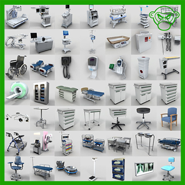 medical collections 1 & 2 3D Models