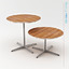 circular table 4 star pedestal base ( 2 tables )