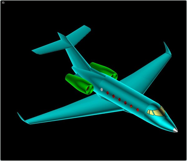 hawker 900xp business aircraft 3d model - Hawker 900XP Business Aircraft Assembly Model by RodgerSaintJohn