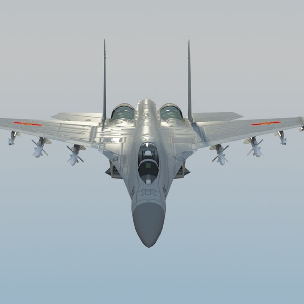 3d plaaf flanker fighter model - J11 Flanker 3DModel by ES3DStudios