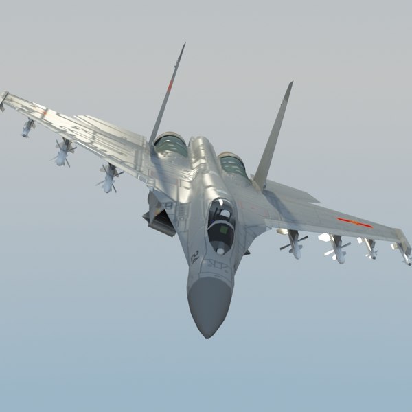 3d plaaf flanker fighter model - J11 Flanker 3DModel by ES3DStudios