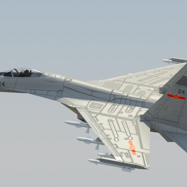 3d plaaf flanker fighter model - J11 Flanker 3DModel by ES3DStudios