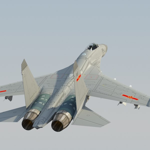 3d plaaf flanker fighter model - J11 Flanker 3DModel by ES3DStudios
